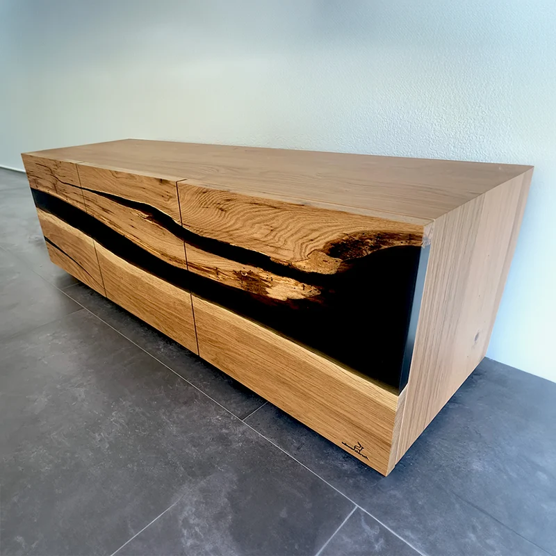 Epoxidharz Sideboard aus Eiche | Modell Kuckuck