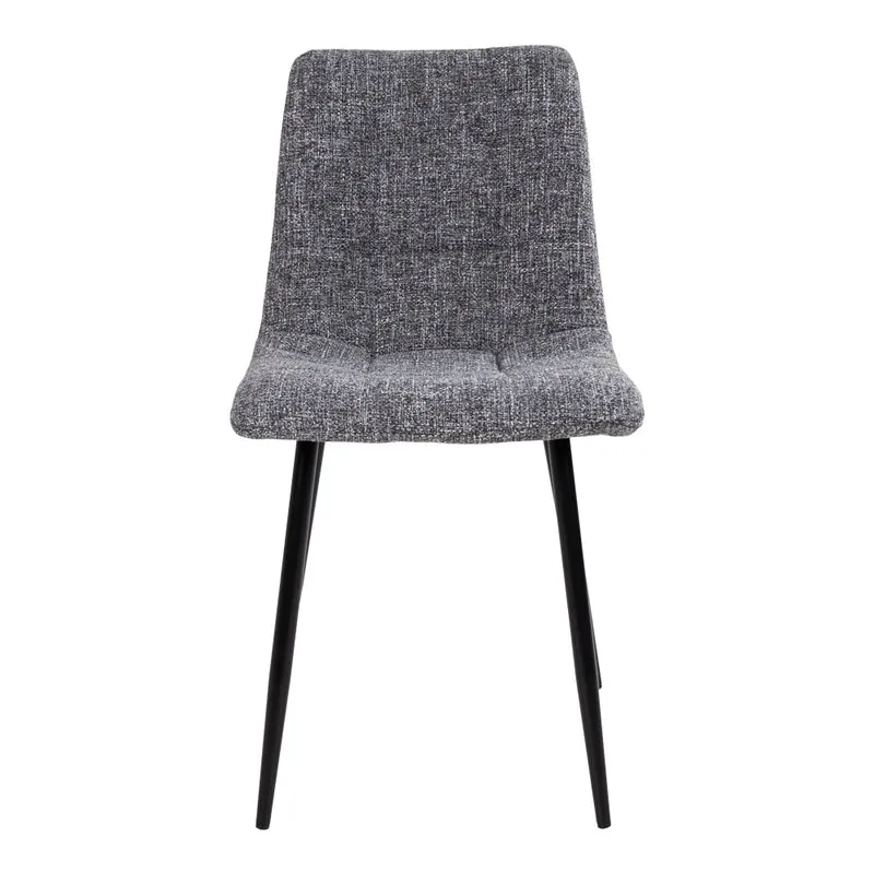 Moderner Stuhl LEIRIA (2er Set) grau
