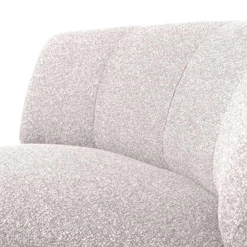 Mojo Base eckelement ronde bouclé ecru melange