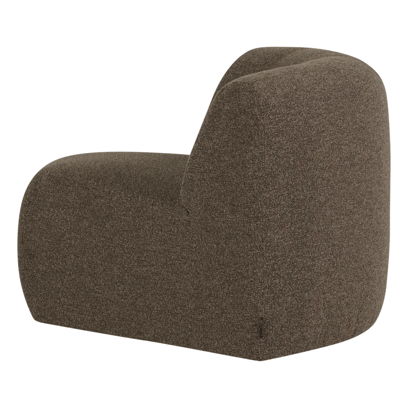 Mojo Base eckelement ronde bouclé braun melange