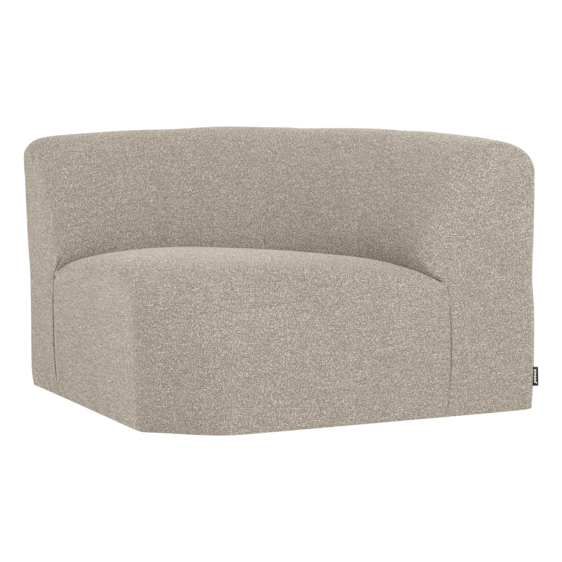 Mojo Base eckelement ronde bouclé beige melange