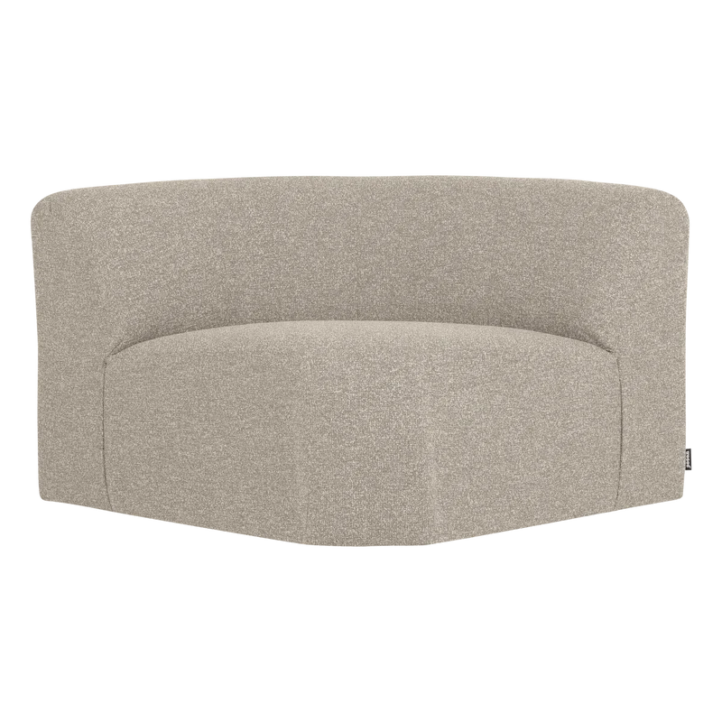 Mojo Base eckelement ronde bouclé beige melange