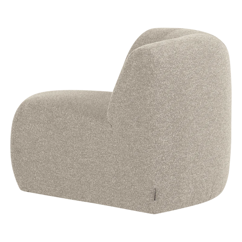 Mojo Base eckelement ronde bouclé beige melange