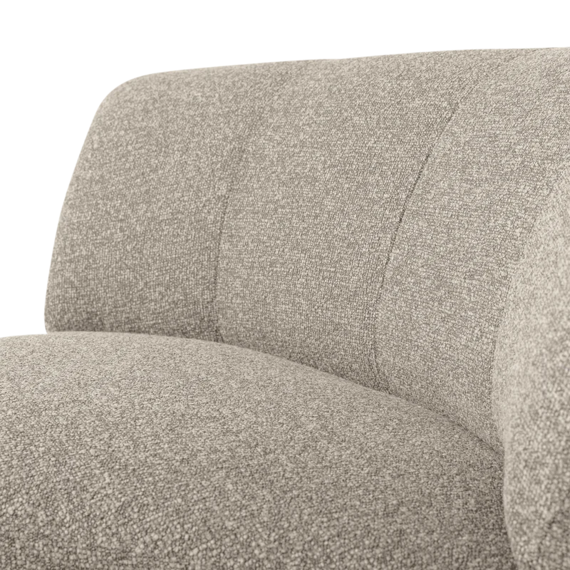 Mojo Base eckelement ronde bouclé beige melange