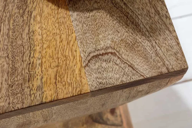 Beistelltisch BELFAST 45cm Mangoholz Hocker natur Handarbeit
