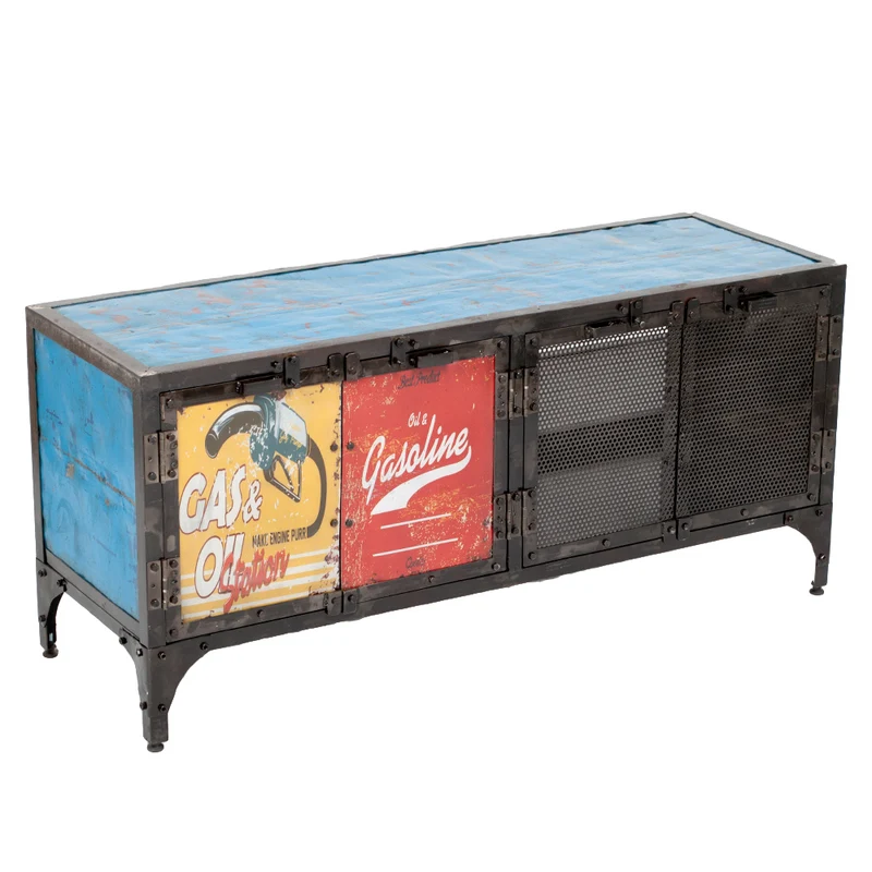 Individuelles TV-Board LOGAM-GASOLINE ca. L120cm recyceltes Metall