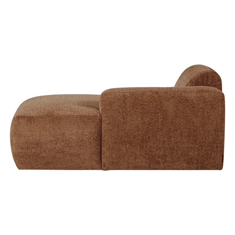 Mojo Base Chaiselongue-Element rechts Wolle Rostbraun