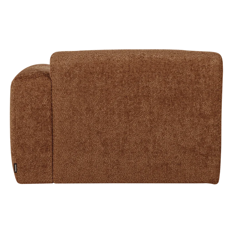 Mojo Base Chaiselongue-Element rechts Wolle Rostbraun