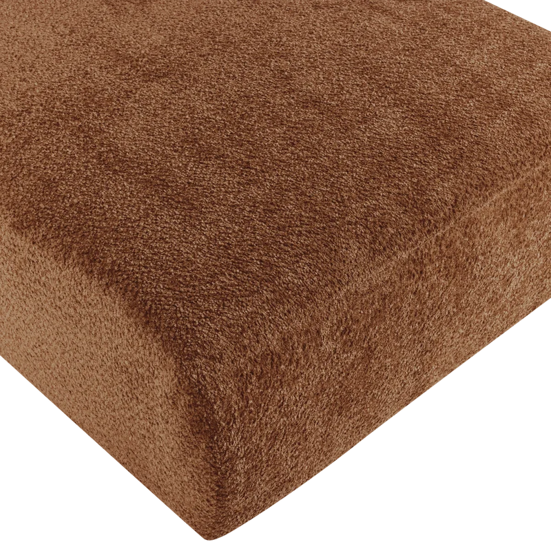 Mojo Base Chaiselongue-Element rechts Wolle Rostbraun