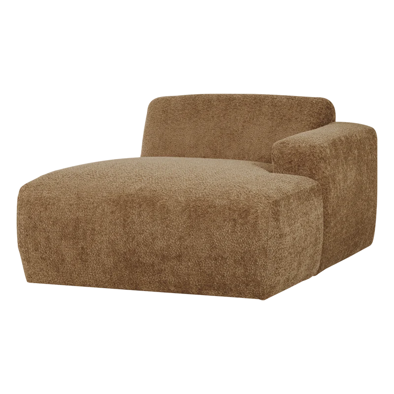 Mojo Base Chaiselongue-Element rechts Wolle Honiggelb