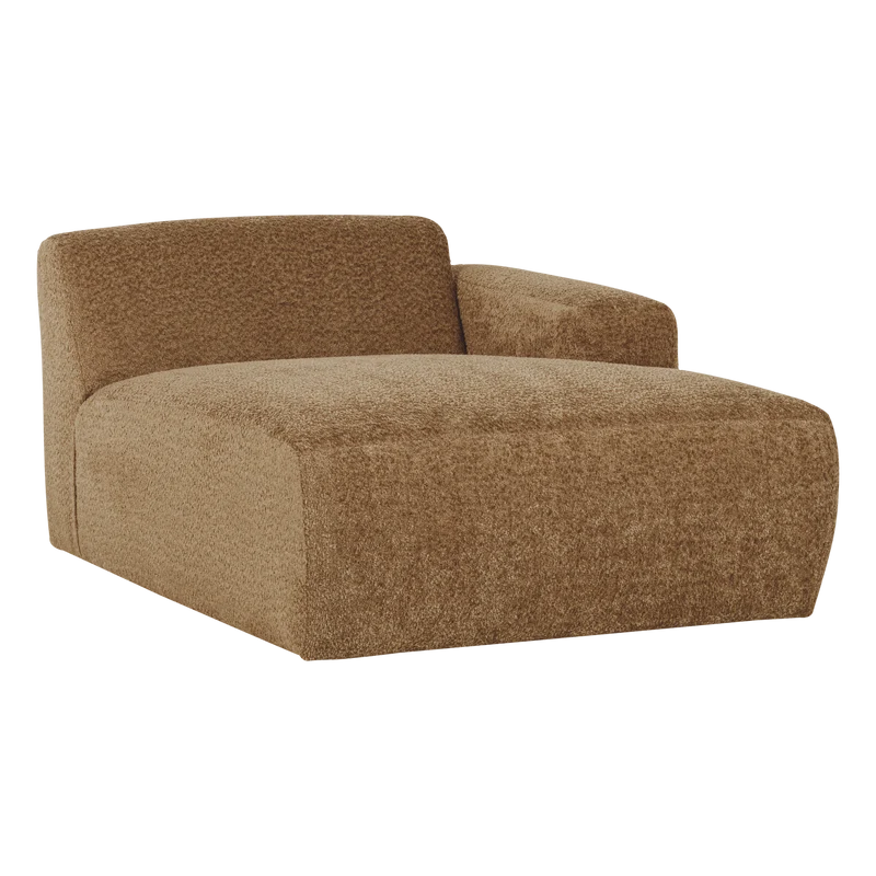 Mojo Base Chaiselongue-Element rechts Wolle Honiggelb