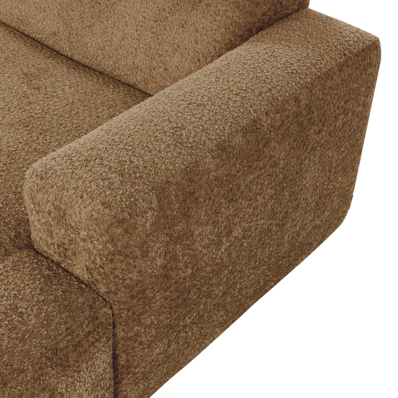 Mojo Base Chaiselongue-Element rechts Wolle Honiggelb
