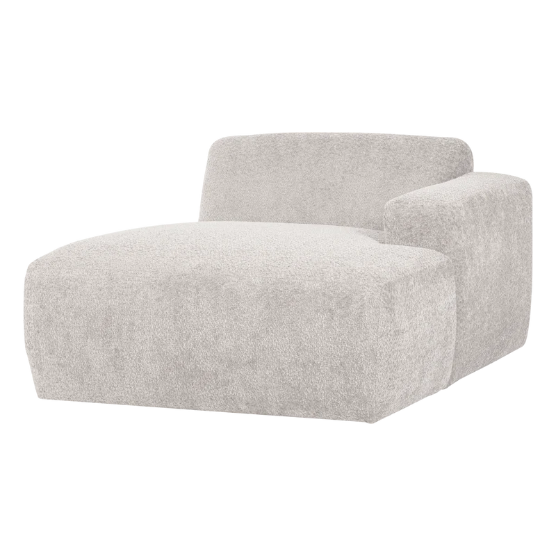 Mojo Base chaise longue element rechts wolle ecru