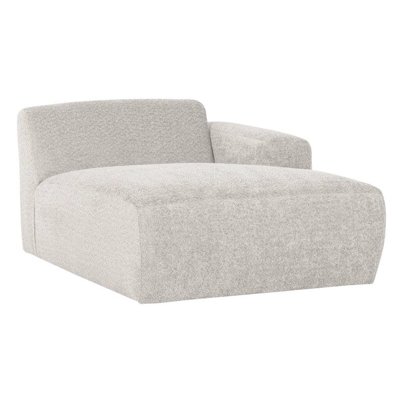 Mojo Base chaise longue element rechts wolle ecru