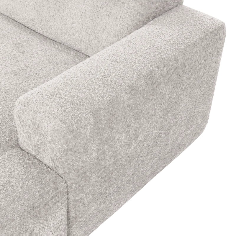 Mojo Base chaise longue element rechts wolle ecru