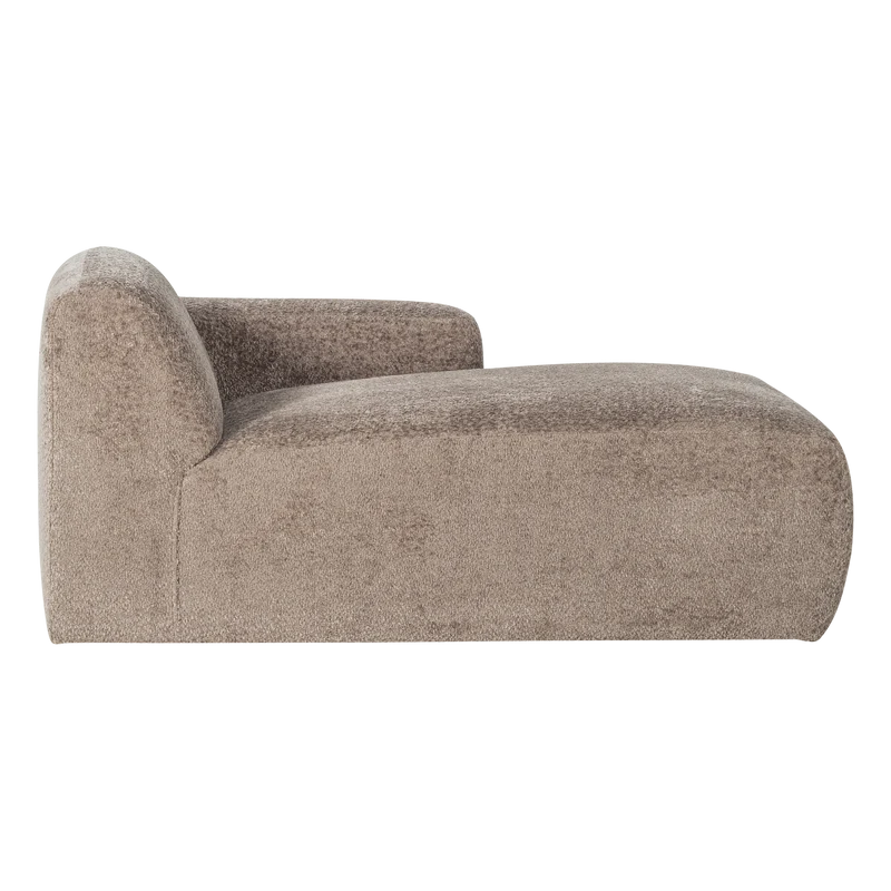 Mojo base chaise longue element rechts wolle dunkelsand