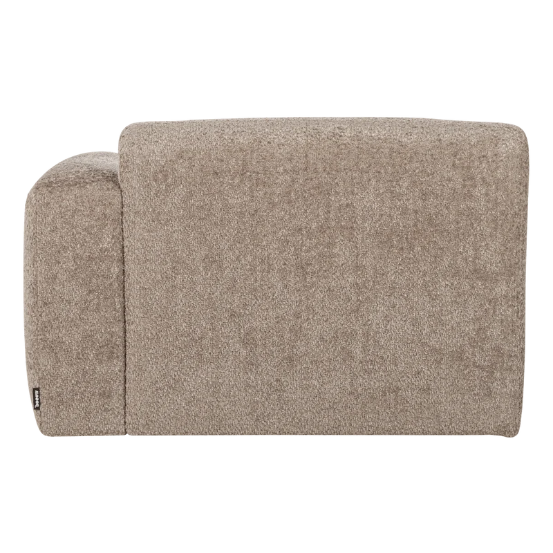 Mojo base chaise longue element rechts wolle dunkelsand