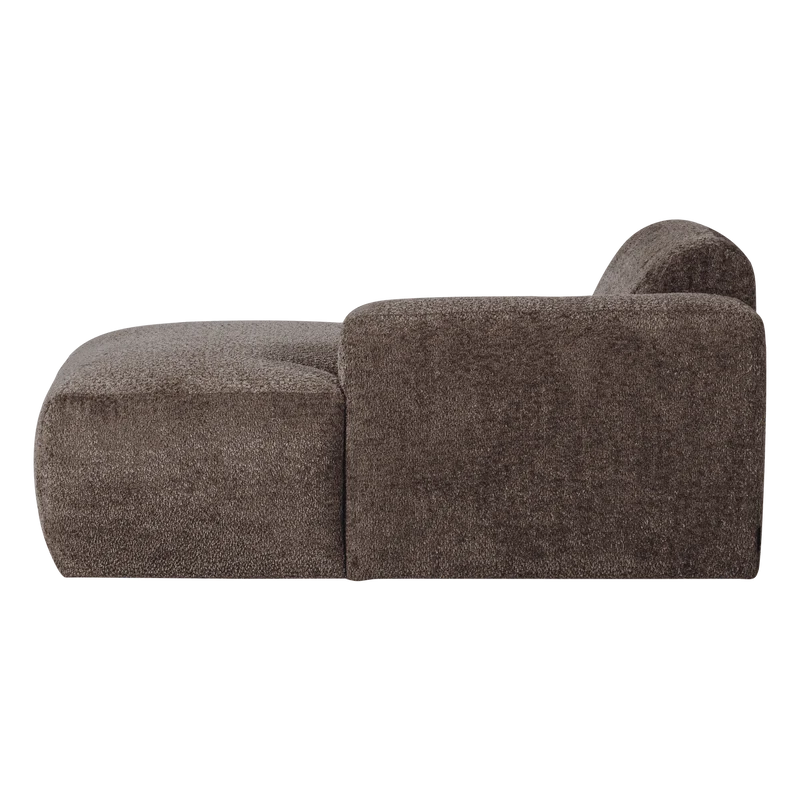 Mojo Base chaise longue element rechts wolle braun