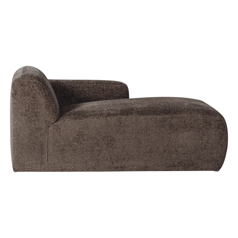 Mojo Base chaise longue element rechts wolle braun
