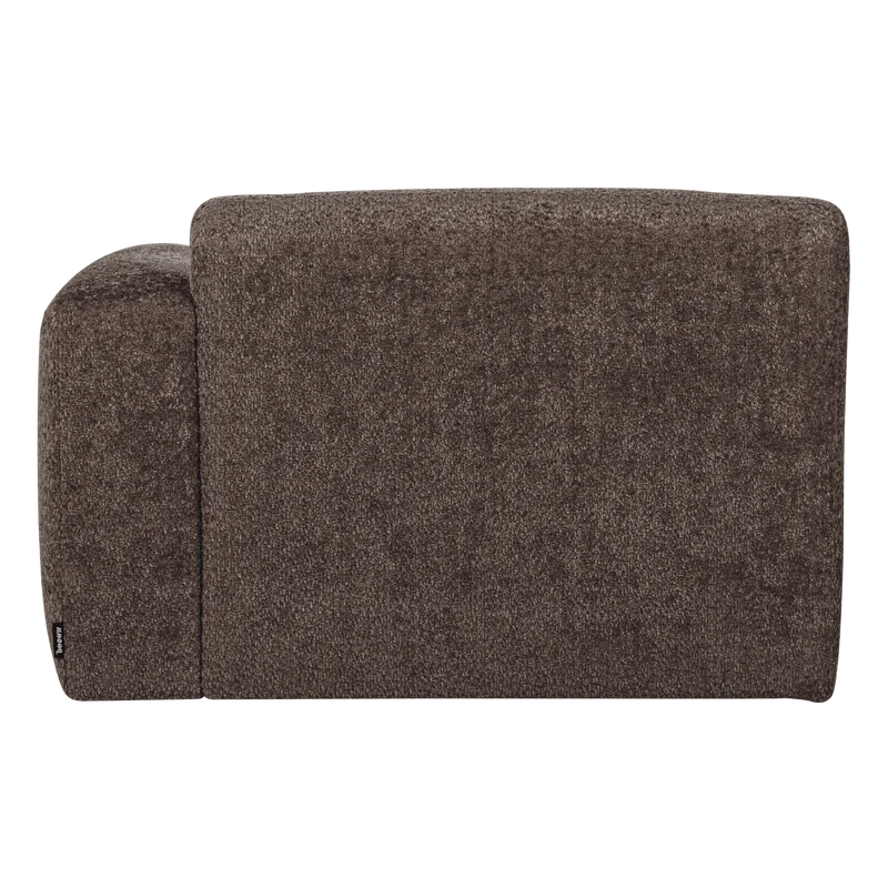 Mojo Base chaise longue element rechts wolle braun