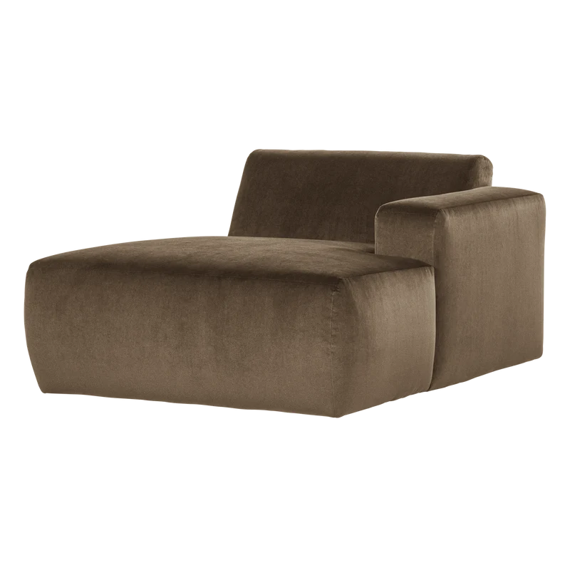 Mojo Base chaise longue element rechts samt taupe