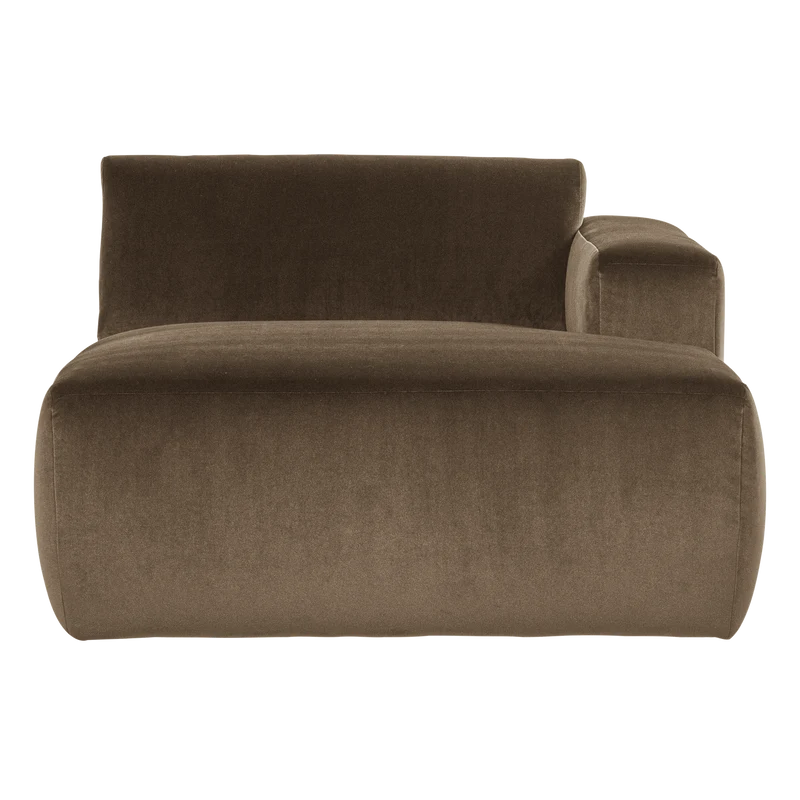 Mojo Base chaise longue element rechts samt taupe
