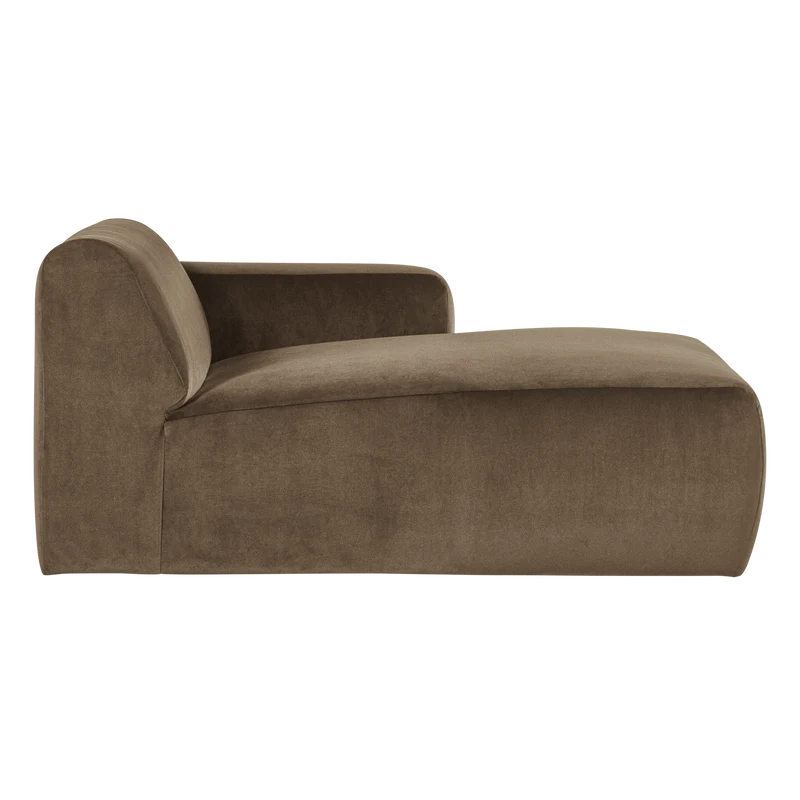 Mojo Base chaise longue element rechts samt taupe