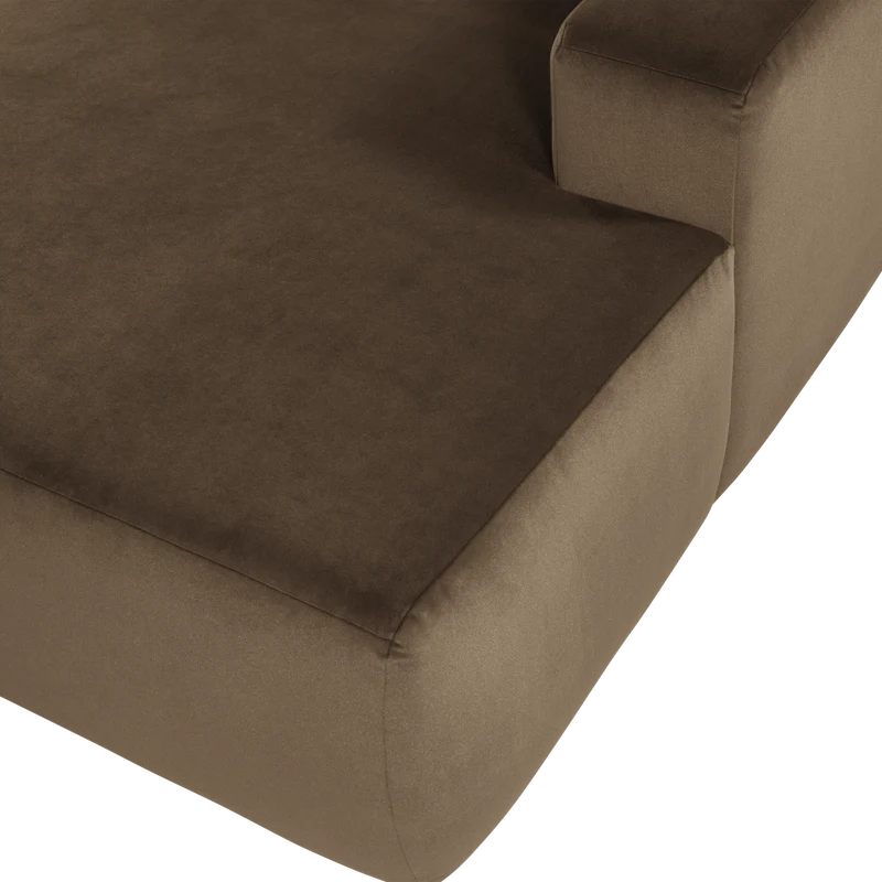 Mojo Base chaise longue element rechts samt taupe