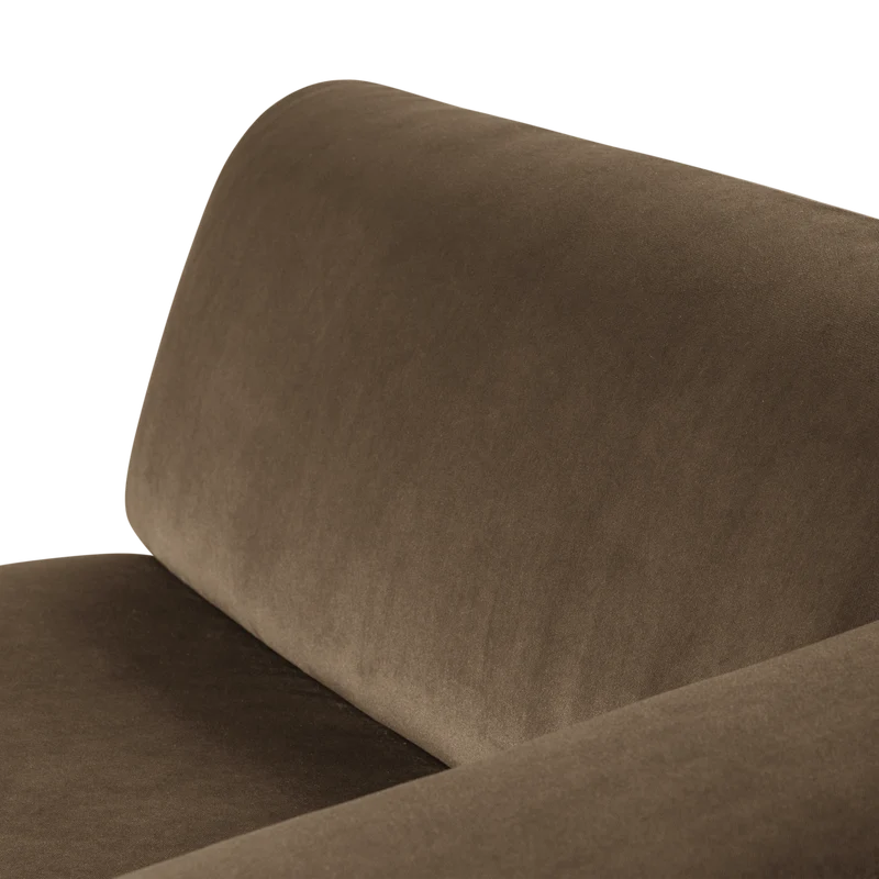 Mojo Base chaise longue element rechts samt taupe