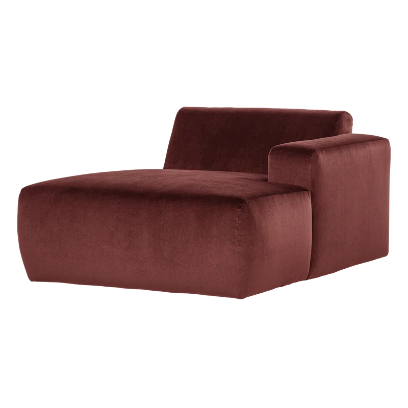 Mojo Base chaise longue element rechts samt k.braun