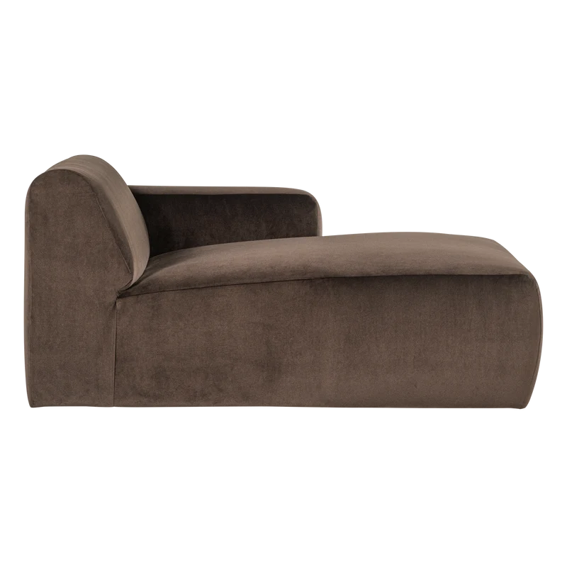Mojo Base chaise longue element rechts samt braun