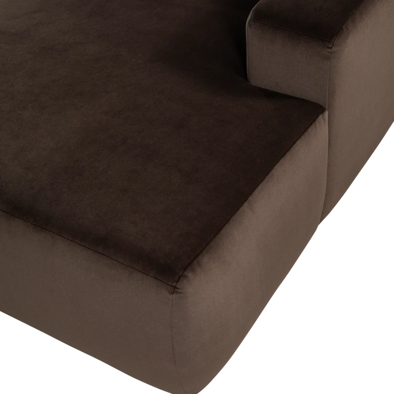 Mojo Base chaise longue element rechts samt braun