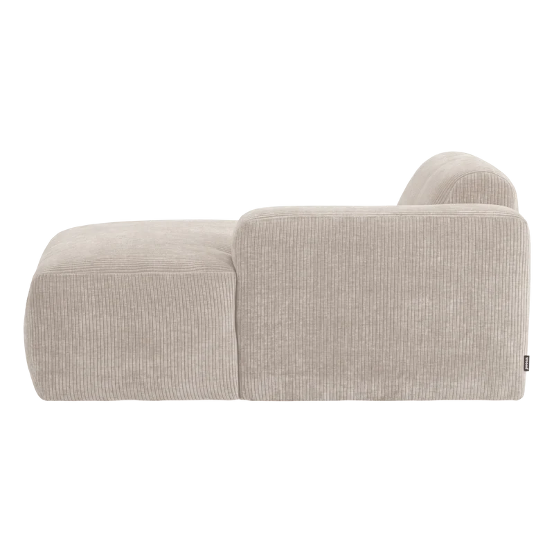 Mojo Base chaise longue element rechts gerippter ecru