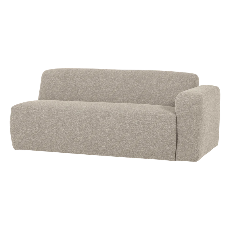Mojo Base 2-Sitzer-Element Armlehne rechts Bouclé Beige
