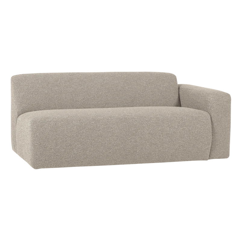 Mojo Base 2-Sitzer-Element Armlehne rechts Bouclé Beige