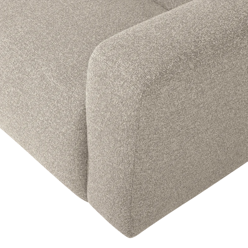 Mojo Base 2-Sitzer-Element Armlehne rechts Bouclé Beige