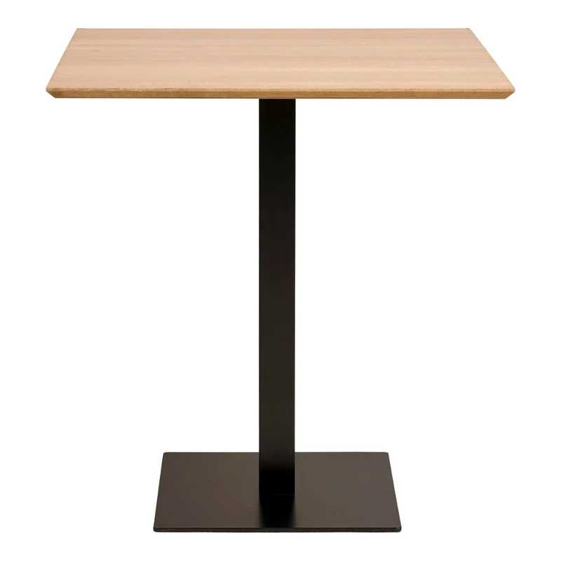 Moderner Esstisch CAFE 70cm natur Eichelook Metallgestell Bistro