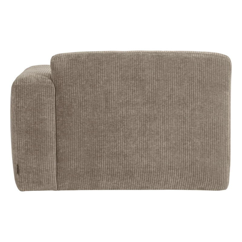 Mojo Base chaise longue element rechts rib dunkelsand