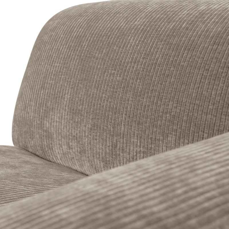 Mojo Base chaise longue element rechts rib dunkelsand