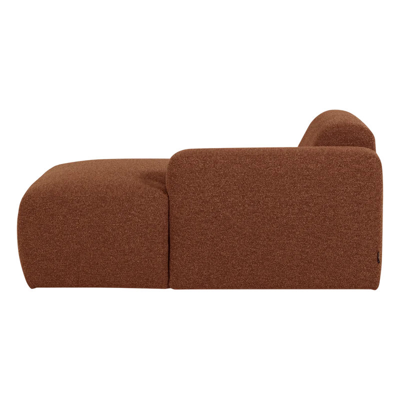 Mojo Base Chaiselongue-Element rechts Bouclé Rostbraun