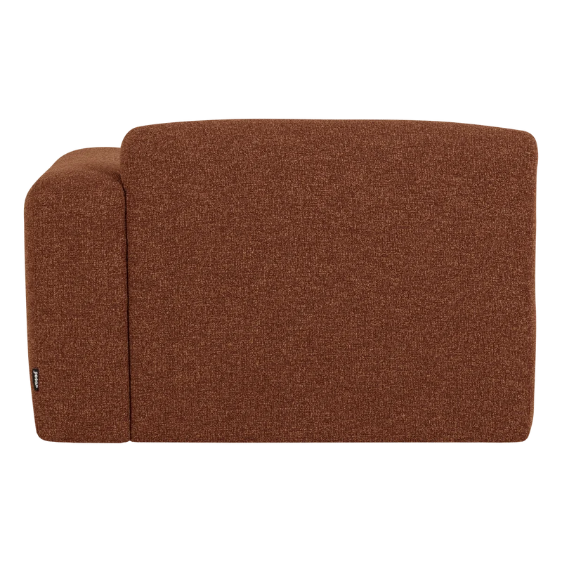 Mojo Base Chaiselongue-Element rechts Bouclé Rostbraun