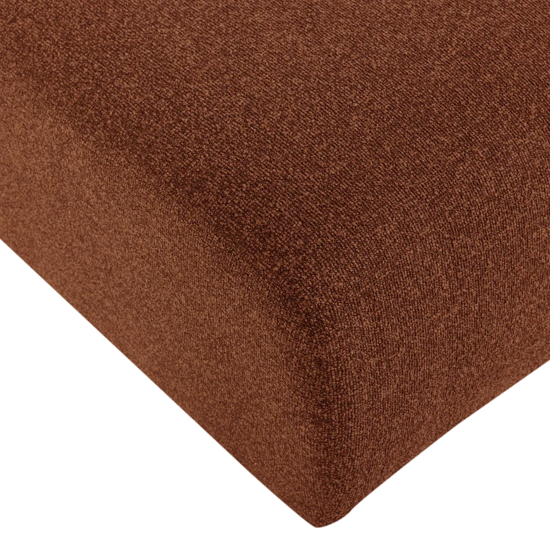 Mojo Base Chaiselongue-Element rechts Bouclé Rostbraun