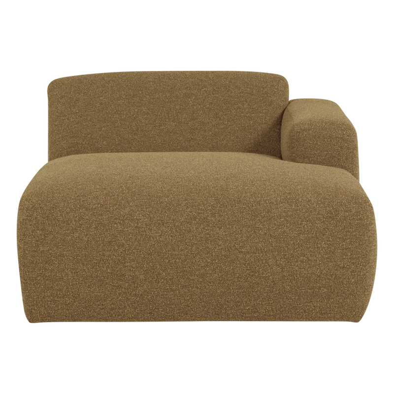 Mojo Base Chaise longue Element rechts Bouclé Gelbraun