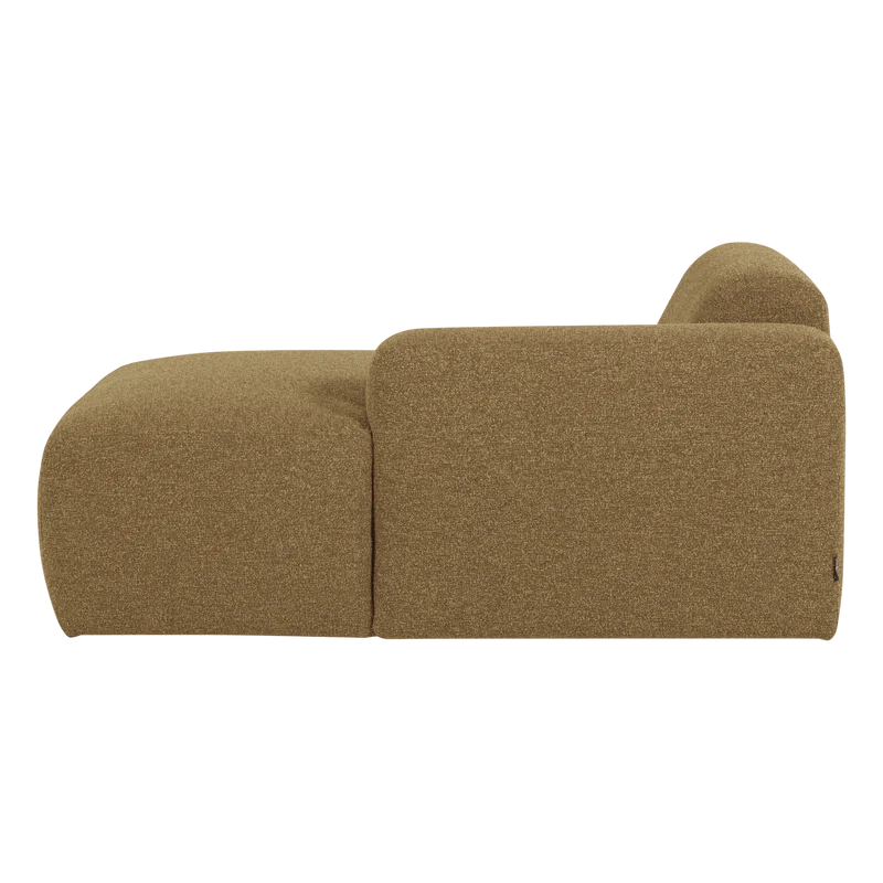 Mojo Base Chaise longue Element rechts Bouclé Gelbraun