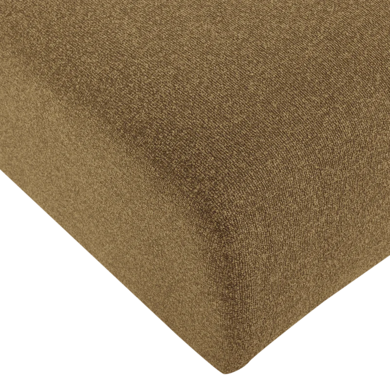 Mojo Base Chaise longue Element rechts Bouclé Gelbraun