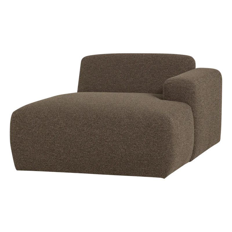 Mojo Base chaise longue element rechts bouclé braun