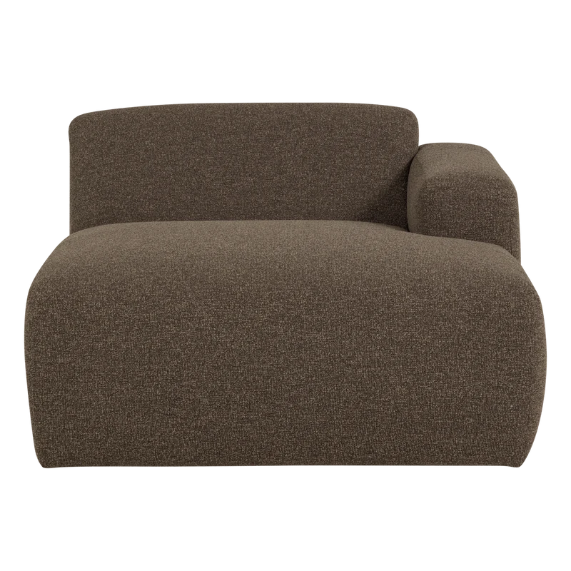Mojo Base chaise longue element rechts bouclé braun