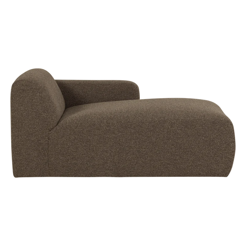 Mojo Base chaise longue element rechts bouclé braun