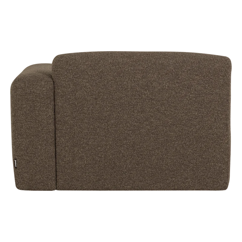 Mojo Base chaise longue element rechts bouclé braun