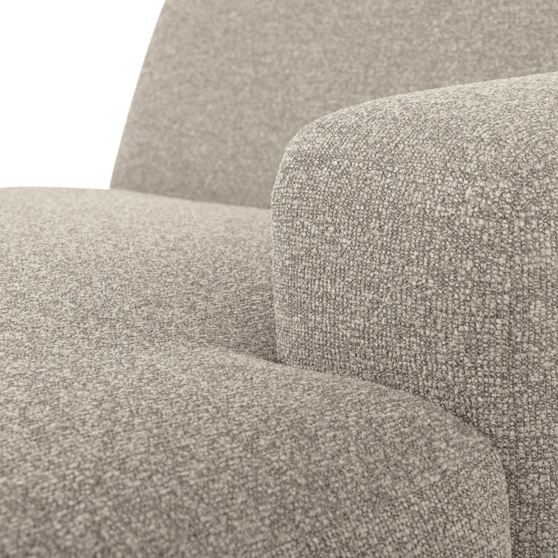 Mojo Base chaise longue element rechts bouclé beige